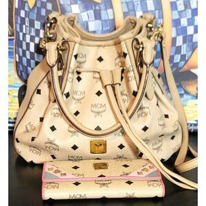 MCM Large Bucket/Wallet Combo - EUC